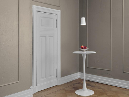 Dekorativní stropní závěsné svítidlo E27 s převisem bílý dekor Ledvance