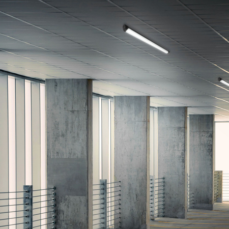 LED povrchové panelové světlo 72W 8000lm 5000K Cold Black Videx