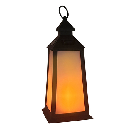 Solární lucerna Závěsná zahradní lucerna LED IP44 Flame Effect