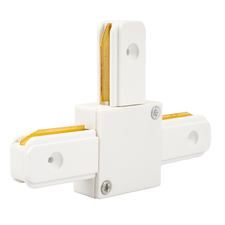 Trojitý T konektor bílý pro jednofázové přípojnice - přípojnice