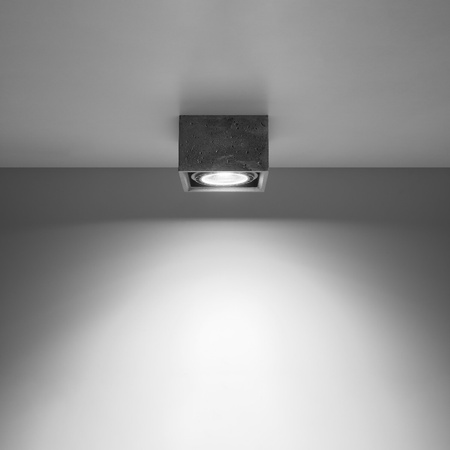 Svítidlo pro povrchovou montáž QUATRO 1 GU10 ES111 Spot Square Grey SOLLUX