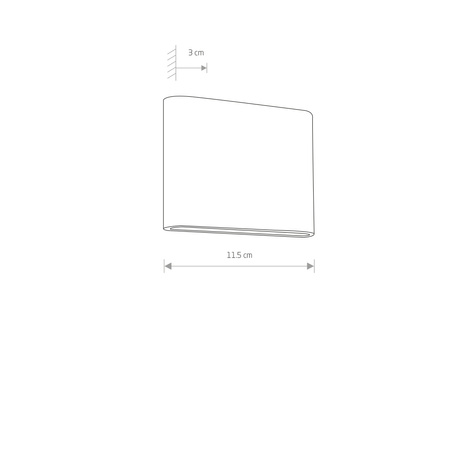 Zahradní lampa Elevation Wall Lamp SEMI LED 6775 IP54 7.2W 3000K grafit Nowodvorski