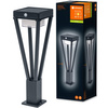 Venkovní zahradní lampa POST Solar 6W 550lm 3000K 50cm Pohybový senzor Černá Endura Style SOL LEDVANCE