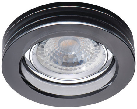 Halogenová bodová LED dioda GU5,3 Round Black Morta Kanlux k montáži pod omítku