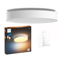 LED stropní podhled Enrave White 33,5W 42,5cm CCT PHILIPS HUE Bluetooth + stmívač