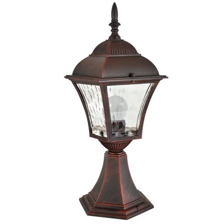 Nízko stojící zahradní lampa LANTERN PARIS2 E27 40cm třešeň - GOLDLUX (Polux)