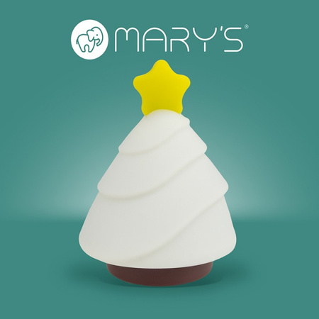 Dětské LED noční světlo 2,5 W 3000-6000K teplá a studená bílá + vícebarevné RGB dobíjecí 1200mAh bílé MARY'S CHOIR Tree