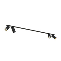MONO SURFACE IV 7692 Nowodvorski Černo-zlatý 4xGU10 Zápustná lišta 118cm Reflektor Moderní