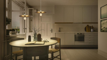 Dekorativní E27 závěsné stropní svítidlo béžová Dekor Ledvance