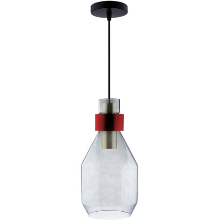 1x E27 Závěsná lampa, tmavé sklo ZWIS UMBRA LUMILED