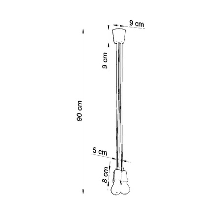 DIEGO LED závěsné stropní svítidlo 3xE27 šedé SOLLUX