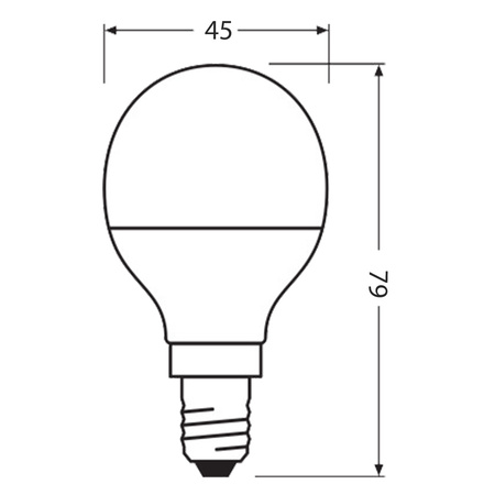 LED žárovka Ball E14 P45 4,9W = 40W 470lm 2700K Warm 200° Ledvance
