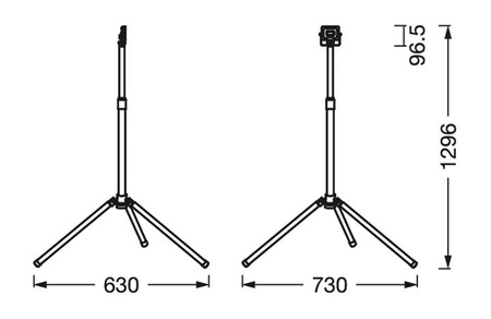 LED reflektor 1x10W 900lm 6500K IP65 Pracovní přenosný LEDVANCE