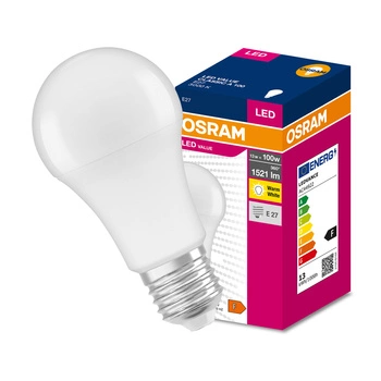 LED žárovka E27 A60 13W = 100W 1521lm 3000K Teplá bílá 200° OSRAM HODNOTA