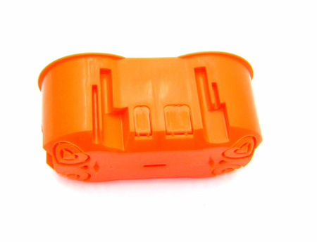 Dvojitý hluboký elektrický zapuštěný box 2x60 se šrouby PAWBOL