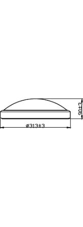 Plafond LED pro povrchovou montáž DORIS 17W 4000K IP44 31cm PHILIPS White