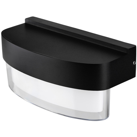 Zahradní nástěnná lampa 5W, 4000K IP54 Teplá bílá Černá SEVIA LUMILED