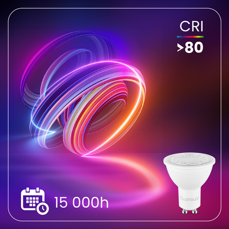 10x Žárovka LED GU10, 6W = 50W 580lm 3000K Teplá bílá Nastavitelná 24° 36° 60° LUMILED