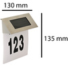 LED solární zahradní lampa Nástěnná lampa s osvětlením domovního čísla 5W 6500K IP44 GOLDLUX senzor (Polux)