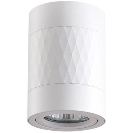 Povrchová montáž RUBIN ROMB GU10 Tuba Spot Round Movable White GOLDLUX