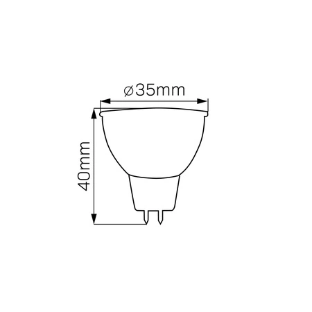 LED žárovka MR11 2,2W 185lm 3000K Warm 38° 12V Sanico Goldlux