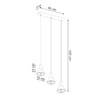 TAZILA LED závěsné stropní svítidlo 3xGU10 ES111 White SOLLUX
