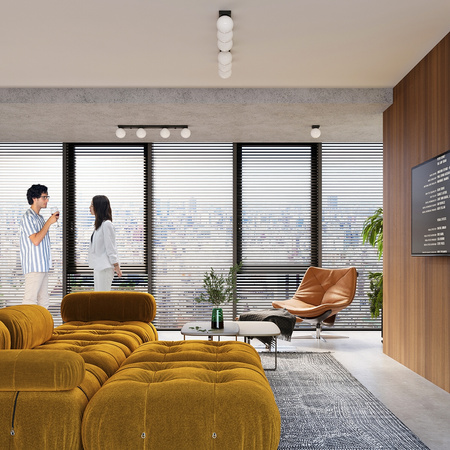 YOLI 4 4xG9 Černá moderní stropní lampa SOLLUX