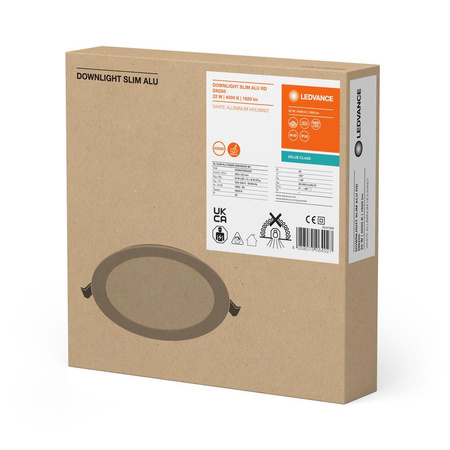 LED panelové bodové svítidlo 22W 1920lm 4000K neutrální síťové bílé svítidlo Ledvance