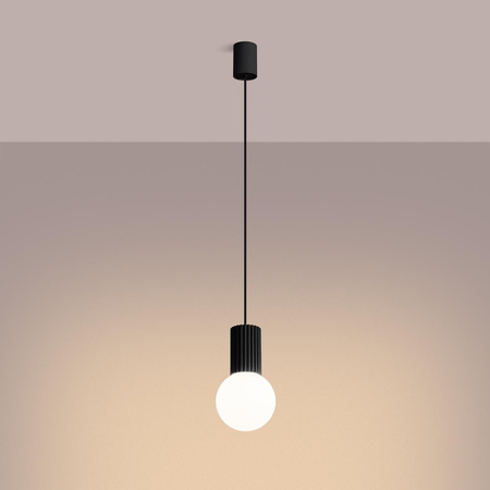 Závěsná lampa Závěsná lampa G9 kulatá černá moderní matná Halo Sollux