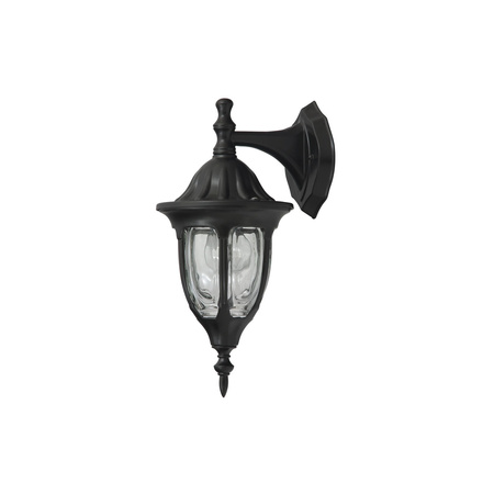 Zahradní lampa LED Elevation Nástěnná lampa MILANO E27 IP43 Downward Lantern Černá RABALUX