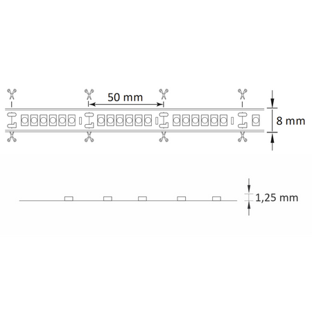 LED pásek 23W 2400lm 4000K neutrální 120° bílá stmívatelná Sanico Goldlux
