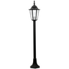 Zahradní lampa stojící venkovní lucerna 1xE27 tyč 96cm grafit