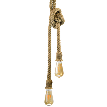 ROPE závěsné stropní svítidlo 2xE27 ROPE LOFT Vintage - GOLDLUX (Polux)