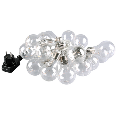 Venkovní zahradní girlanda světelný řetěz 20 LED 2700K