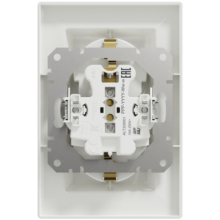 Dvojitá zásuvka SCHUKO 2x 2P+E s rámem SCHNEIDER ASFORA