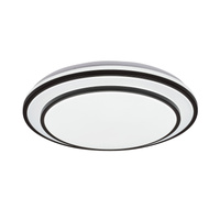 Plafond LED stropní svítidlo Povrchová montáž 40W CCT Stmívatelné Pilotní časovač Černá Minimalistická Lupita Rabalux