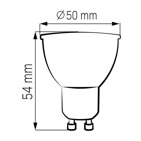 LED žárovka GU10 4,5W 450lm 4000K Neutrální 36° Sanico Goldlux