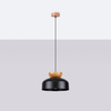 MARION E27 černá skandinávská závěsná lampa SOLLUX
