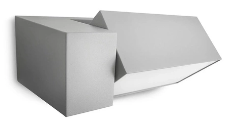 Zahradní lampa LED nástěnná lampa BORDER myGarden E27 IP44 obdélníková šedá PHILIPS