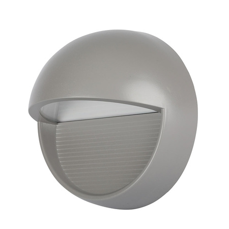 LED svítidlo na schodiště 3W 3000K kulaté šedé krokové světlo VT-1182 V-TAC