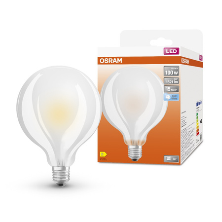 GLOBE LED žárovka E27 G95 11W = 100W 1521lm 4000K Neutrální bila 300° OSRAM Retrofit Filament