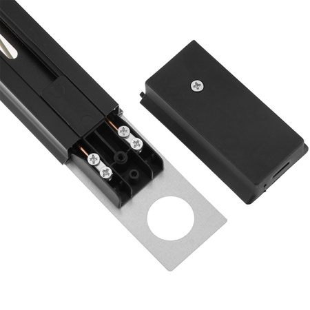 Sada osvětlovacích přípojnic 1m + 2x LED reflektor GU10 černá a zlatá