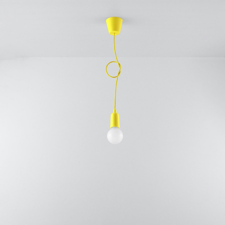 DIEGO E27 LED závěsné stropní svítidlo žluté SOLLUX