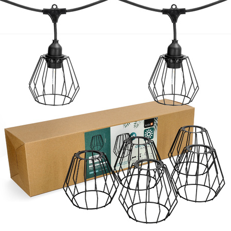 Stínidlo pro Girland Set CRETE LS D1 Black Metal 5 Pieces Kobi