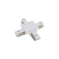 Čtyřnásobný zapuštěný konektor PROFILOVÝ ZAPUŠTĚNÝ X-CONNECTOR Křížový bílý pro jednofázové přípojnice 8836 Nowodvorski