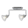 Nástěnné svítidlo LED Koupelnová bodová lampa E14 IP44 Chrome Classic Antoine Rabalux