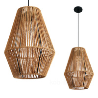 Bambusová dekorativní závěsná lampa E27 Boho Sibu Kobi