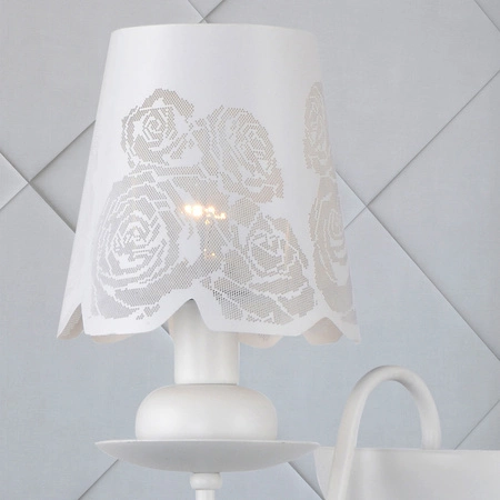 FABRIZIA E14 nástěnná lampa bílá 36cm - GOLDLUX (Polux)