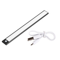 LED lišta na nábytek pod skříňovou lampu 2W 4500K 30cm s pohybovým senzorem černá