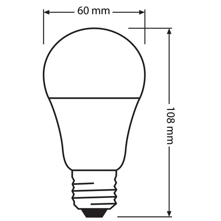 LED žárovka A60 E27 9W = 60W 806lm 2700K Teplá bílá 200° OSRAM STAR SENSOR